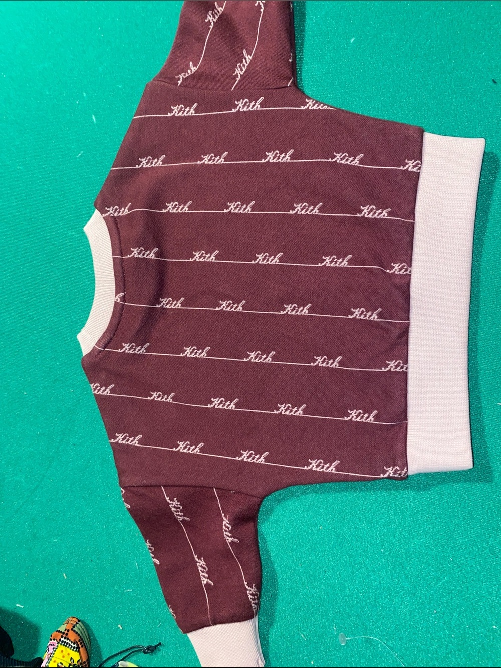 Kith Kids Maroon & Light Pink Logo Knit Two-Piece Set - Picture 6 of 7